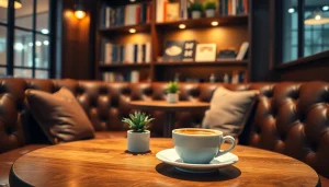 Kaffeegenuss im Coffee Shop Verband Lloret de Mar mit gemütlicher Einrichtung und einladendem Ambiente.