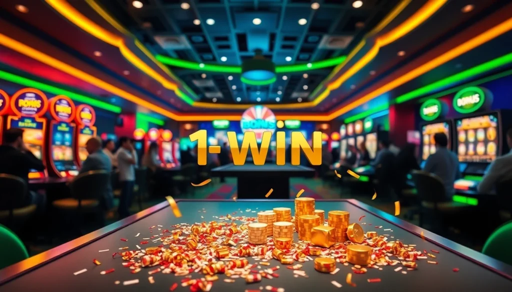 1win xos geldin bonusu ilə dolu cazibədar kazino mühiti təqdim edin.