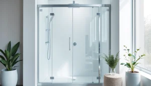 Entdecken Sie die elegante sonni Duschkabine 80x80 im modernen Badezimmerdesign mit klaren Linien und stilvollen Akzenten.