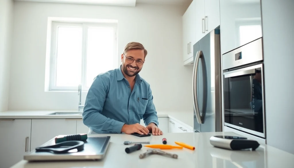 Ensure home systems and appliance protection through expert inspection in a modern kitchen.
