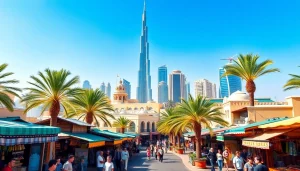 Experience the Ultimate Dubai Guide with vibrant cityscapes, featuring iconic landmarks and lively markets.